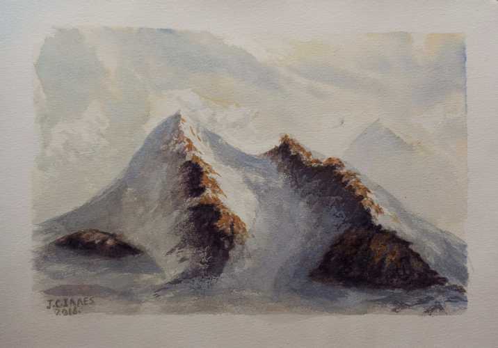 Mountain One, a print of the original Watercolor. undefined