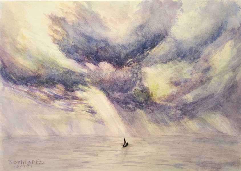 Storm, a print of the original Watercolor. undefined